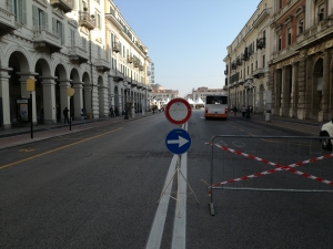 Interdetto l'accesso in auto a piazza Galimberti 