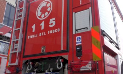 La colonna mobile dei Vigili del Fuoco di Cuneo partita alla volta del nord della regione
