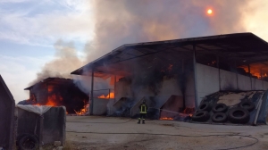 Grande incendio a San Chiaffredo di Tarantasca