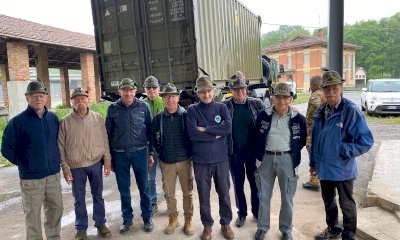 Mondovì, consegnato agli Alpini il materiale umanitario raccolto per il Libano
