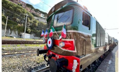 Lungo la Cuneo-Ventimiglia su uno storico treno 