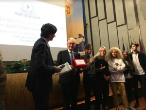  Il banchiere fossanese Ghisolfi a Roma fra i premianti del concorso promosso per le scuole dalla presidente Monica Promontorio