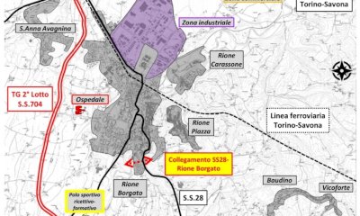 Terzo lotto della tangenziale di Mondovì, Costa e Robaldo: 