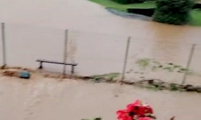Bomba d'acqua sulla bassa valle Grana
