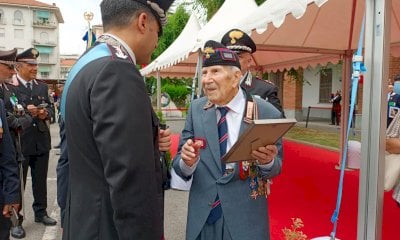 L’Arma festeggia i 211 anni a Cuneo con il carabiniere più anziano d’Italia (GALLERIA)