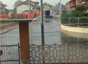Nella mattinata allagate alcune vie di San Chiaffredo