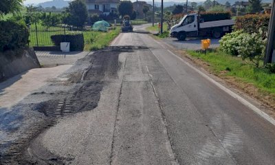 Mondovì, iniziati i lavori per la nuova asfaltatura stradale in frazione Merlo