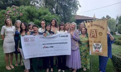 Il grazie dai clown di corsia a Zonta club Cuneo per il contributo di 1.500 euro
