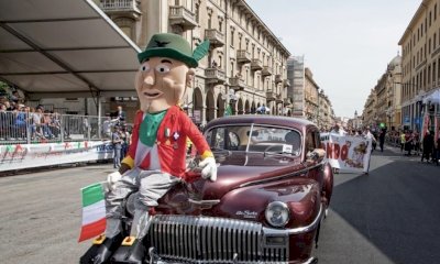 Cuneo, la Fanfara degli Uomini di Mondo alla sfilata delle Bande Musicali