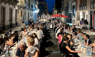 Quasi duecento persone alla cena del quartiere Cuneo Centro
