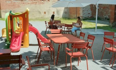 Inaugurata la nuova veste del giardino interno della Biblioteca civica di Mondovì