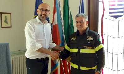 Il presidente della Provincia Robaldo ha incontrato il nuovo Comandante dei Vigili del fuoco