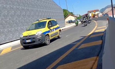 Tunnel di Tenda, un corteo di auto e moto “inaugura” la nuova galleria