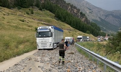 Frana ad Argentera, chiude la statale del Colle della Maddalena