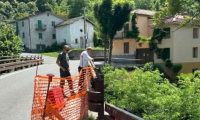 Sopralluogo della Provincia sul ponte di Santa Croce a Pamparato