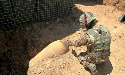 Una bomba d'aereo nell'aeroporto di Villanova d'Albenga: intervengono i Guastatori di Fossano
