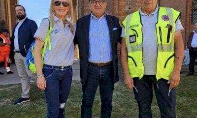 Il sindaco Gatti alla Giornata del Soccorso di Racconigi insieme ai volontari morettesi 