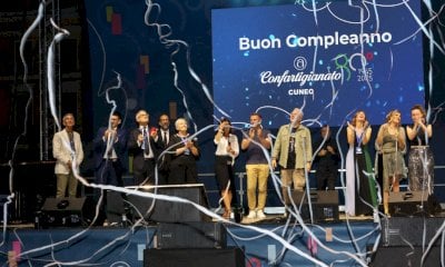 Arte, musica ed emozione in scena in piazza Galimberti per gli 80 anni di Confartigianato Cuneo 