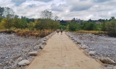 Cuneo ripristina il guado sul torrente Gesso: 