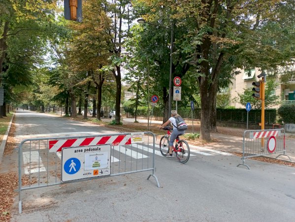 Il viale degli Angeli a Cuneo