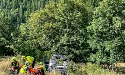 Due donne in un’auto finita in una scarpata a Prazzo: una è grave