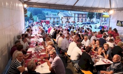 A Sampeyre torna la cena in bianco e rosso