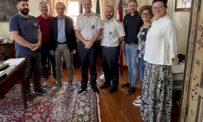 Bra, il nuovo comandante della Guardia di Finanza ricevuto in municipio