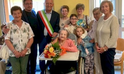 Cherasco festeggia i cento anni della signora Maddalena Rinero