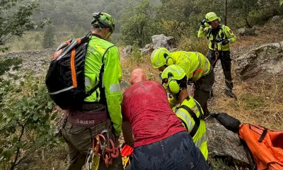Intervento del Soccorso Alpino in alta valle Gesso, infortunato un settantottenne
