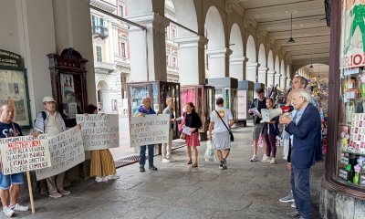 “Cresce il rumore per Gaza”: davanti ad Arione la protesta contro il massacro