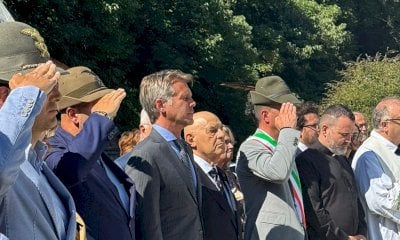 Emanuele Filiberto di Savoia in visita al memoriale della Divisione Cuneense