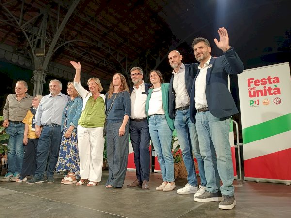 Elly Schlein con i vertici cuneesi del Pd