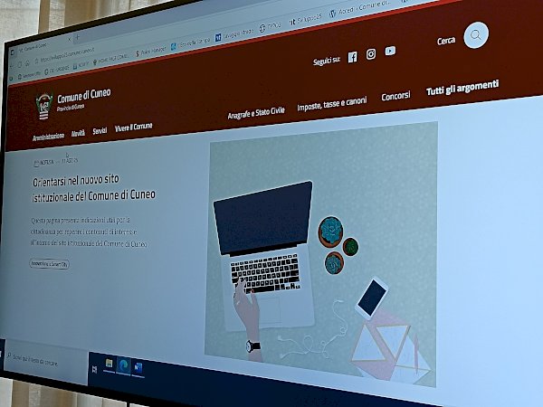 La presentazione del nuovo sito del comune di Cuneo
