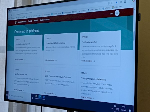 La presentazione del nuovo sito del comune di Cuneo