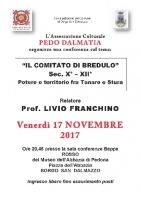 La conferenza 'Il comitato di Bredulo.Sec.X-XII.Potere e territorio tra Tanaro e Stura'