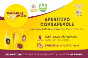 Alla Fiera del Tartufo di Alba arriva l'aperitivo consapevole con i prodotti di aziende Campagna Amica