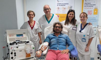Raggiunge la centesima donazione di plasma, il 