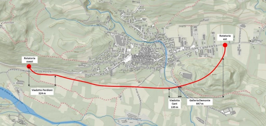 Variante di Demonte, avviato l'iter per l’affidamento dell’appalto ad Anas