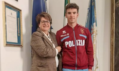 Verso Milano-Cortina 2026, Martino Carollo ricevuto in municipio a Borgo: