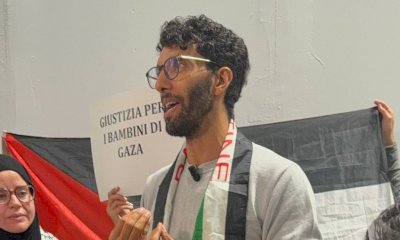 Il Coordinamento Cuneo per Gaza accoglie Ab Amajou al presidio in piazza Europa