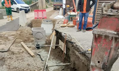 Valgrana: proseguono i lavori di sostituzione e potenziamento della rete fognaria in via Roma