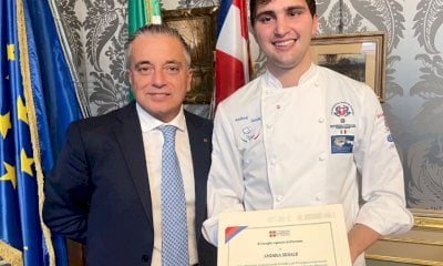 Lo chef Andrea Serale si prepara ai Mondiali e visita Palazzo Lascaris