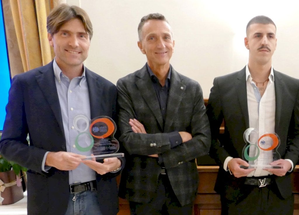 Confcommercio Cuneo ha premiato il socio storico Mario Rabino e il socio giovane Edoardo Cappuccio