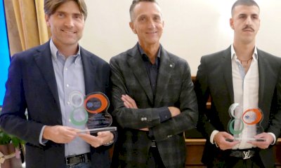 Confcommercio Cuneo ha premiato il socio storico Mario Rabino e il socio giovane Edoardo Cappuccio