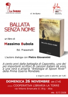 Massimo Bubola presenta il suo libro 'Ballata senza nome'