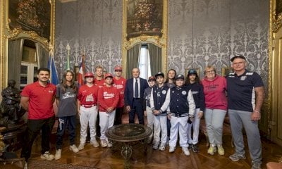 Le giovani promesse del baseball e softball cuneese ricevute a Palazzo Lascaris