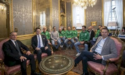 Pallapugno, i campioni d'Italia di Cortemilia ricevuti in Regione