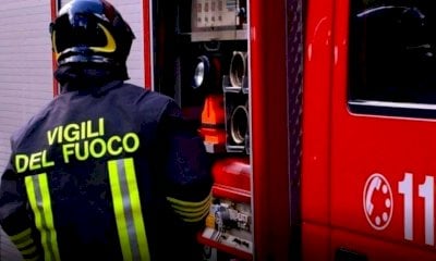 Incendio in un deposito di cippato a Fossano