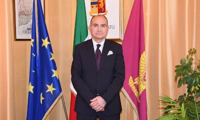 Il sindaco di Bra saluta il questore Carmine Rocco Grassi