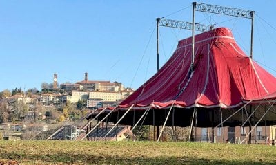 Mondovì, lo chapiteau di Cirko Vertigo in parco Europa: antipasto della futura università